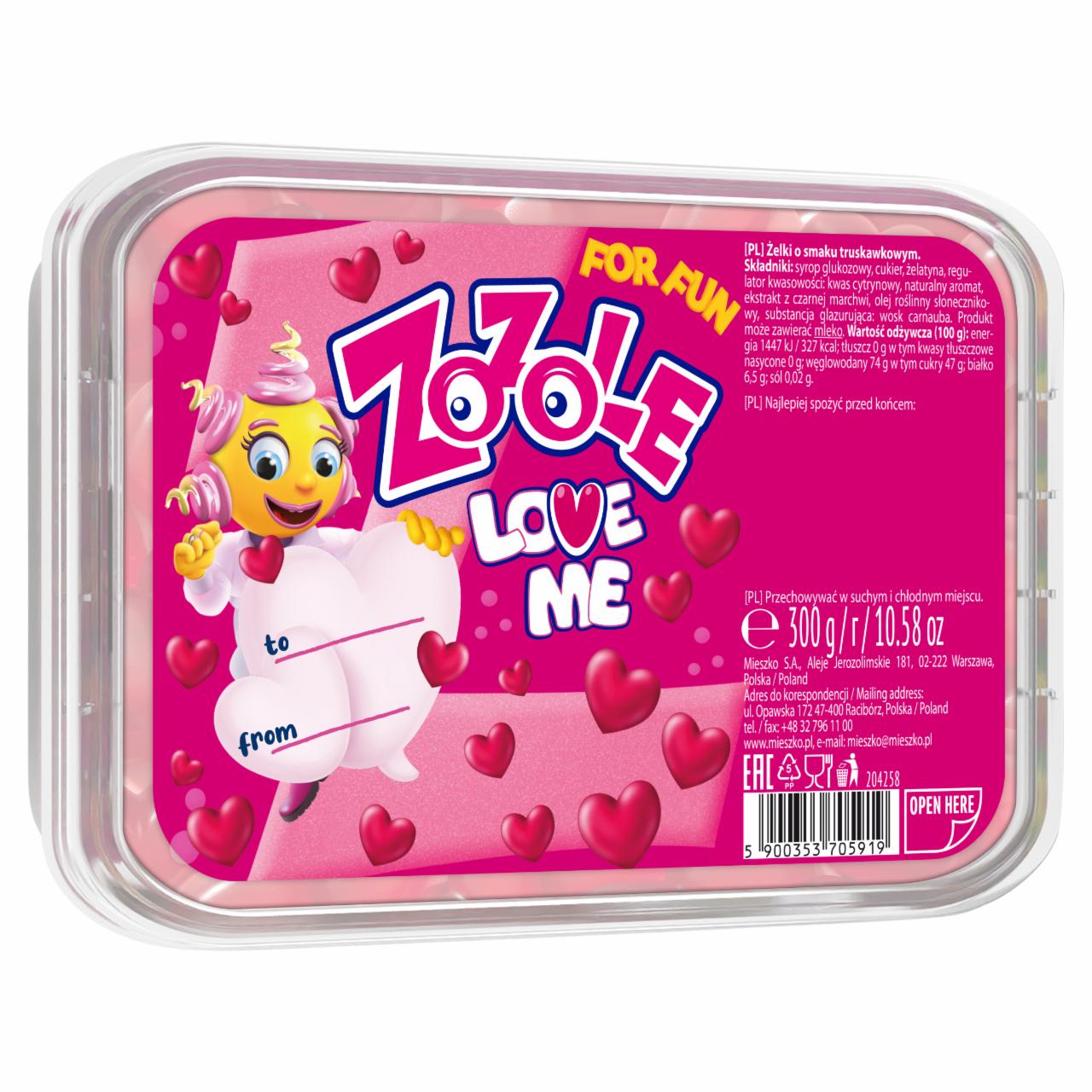 Zdjęcia - Zozole Love Me Żelki o smaku truskawkowym 300 g
