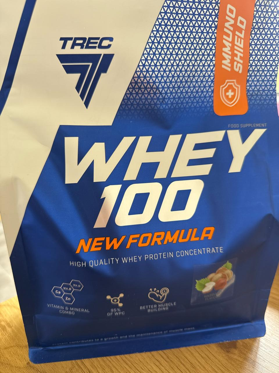Zdjęcia - Whey 100 hazelnut flavour Trec