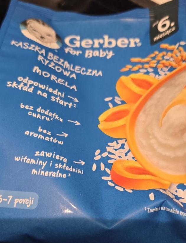 Zdjęcia - Kaszka bezmleczna ryżowa morela po 6 miesiącu Gerber