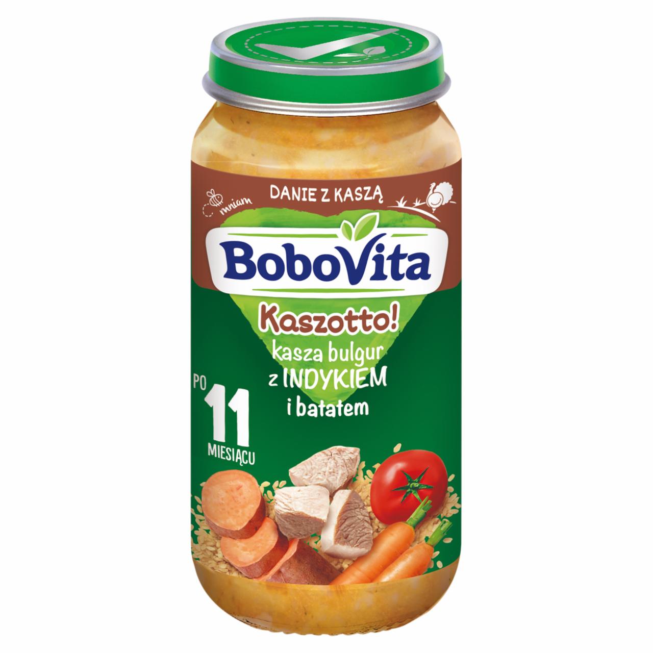 Zdjęcia - BoboVita Kaszotto! Kasza bulgur z indykiem i batatem po 11 miesiącu 250 g