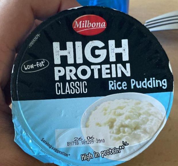 Zdjęcia - High Protein Original Rice Pudding Milbona