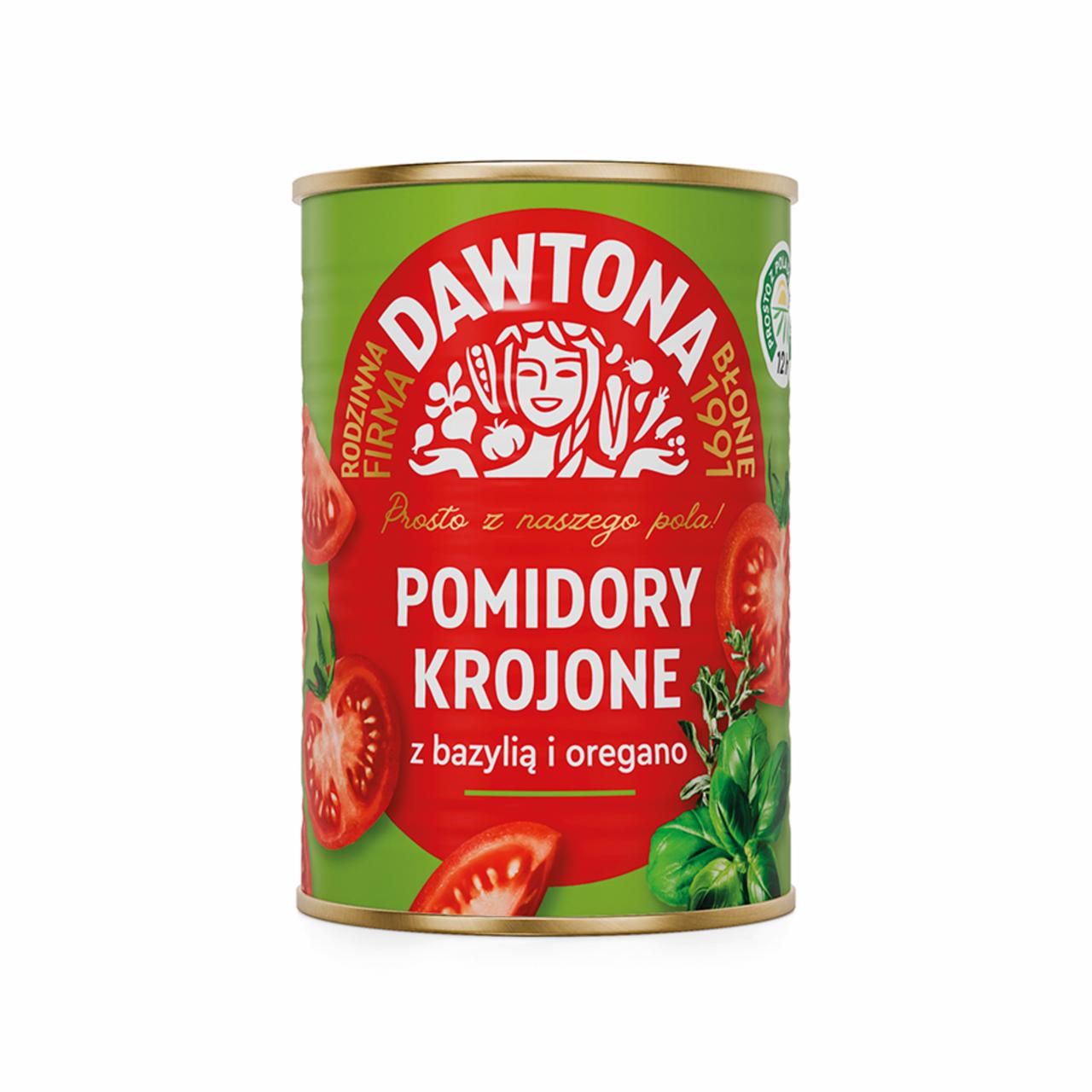 Zdjęcia - Dawtona Pomidory krojone z bazylią i oregano 400 g