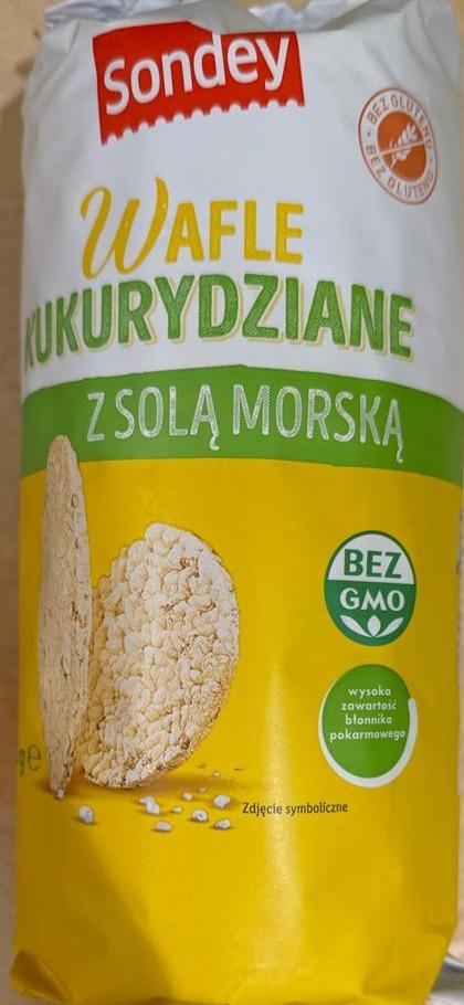 Zdjęcia - Wafle kukurydziane z solą morską Sondey