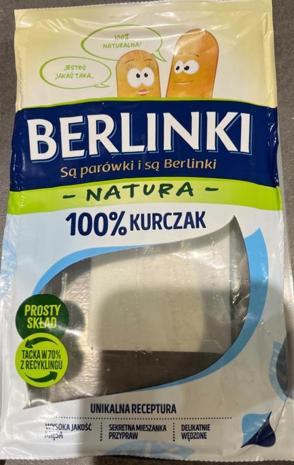 Zdjęcia - Natura kiełbasa 100 % kurczak 160 g Berlinki