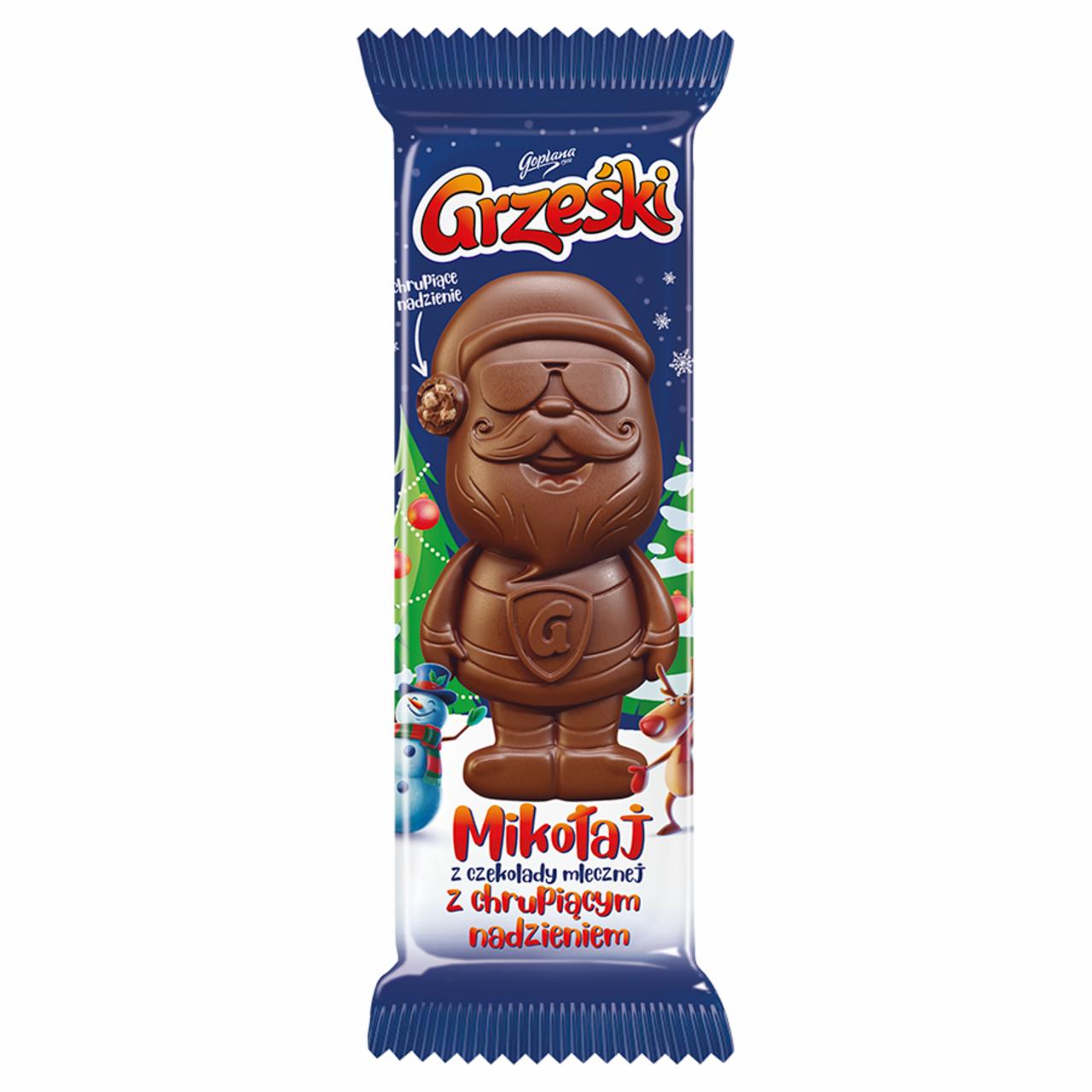 Zdjęcia - Mikołaj z czekolady mlecznej z chrupiącym nadzieniem 29 g Grześki