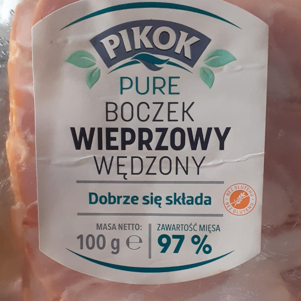 Zdjęcia - Boczek wieprzowy wędzony 97% Pikok Pure