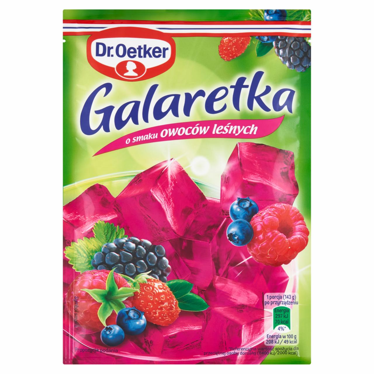 Zdjęcia - Galaretka o smaku owoców leśnych Dr.Oetker