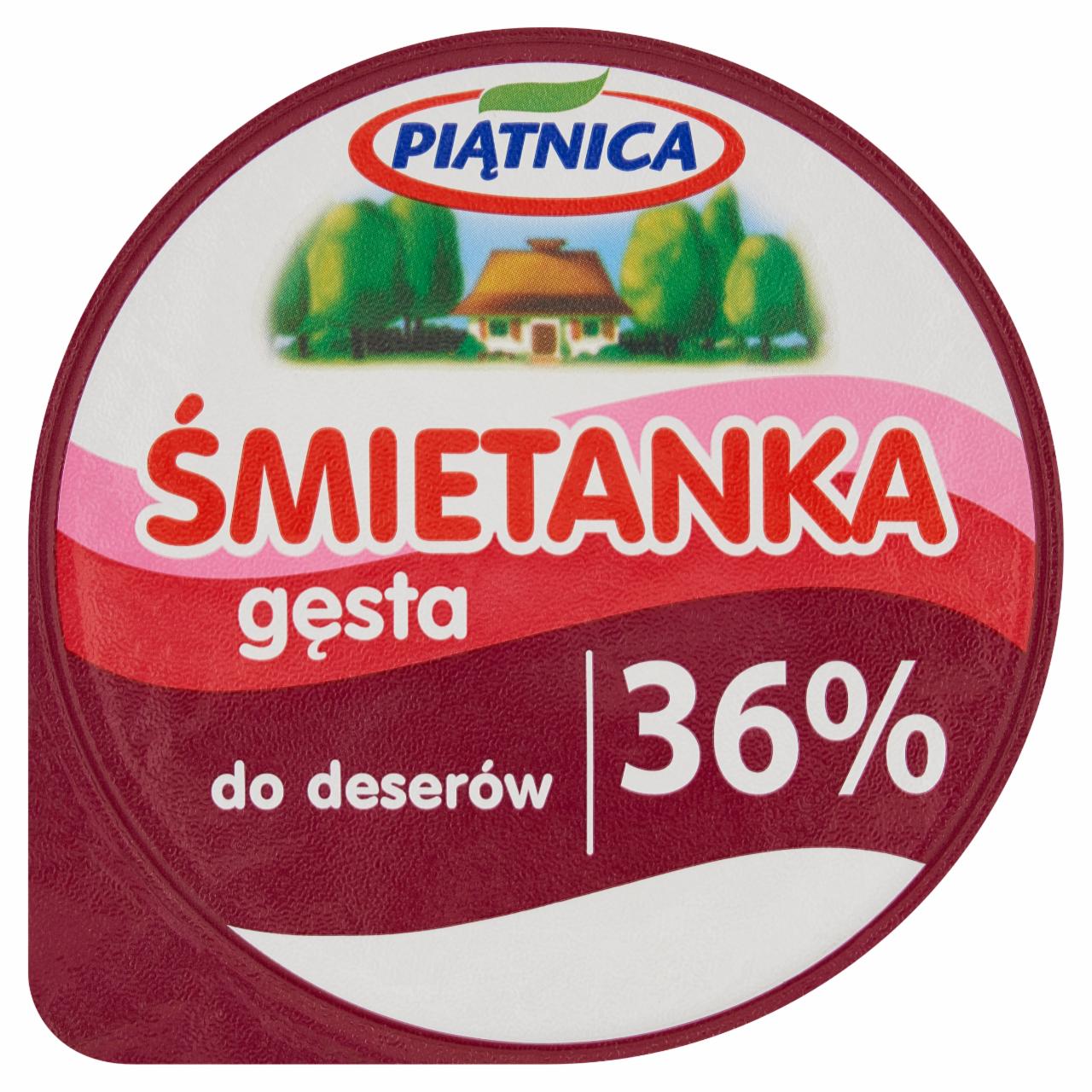 Zdjęcia - Piątnica Śmietanka gęsta 36 % 200 g