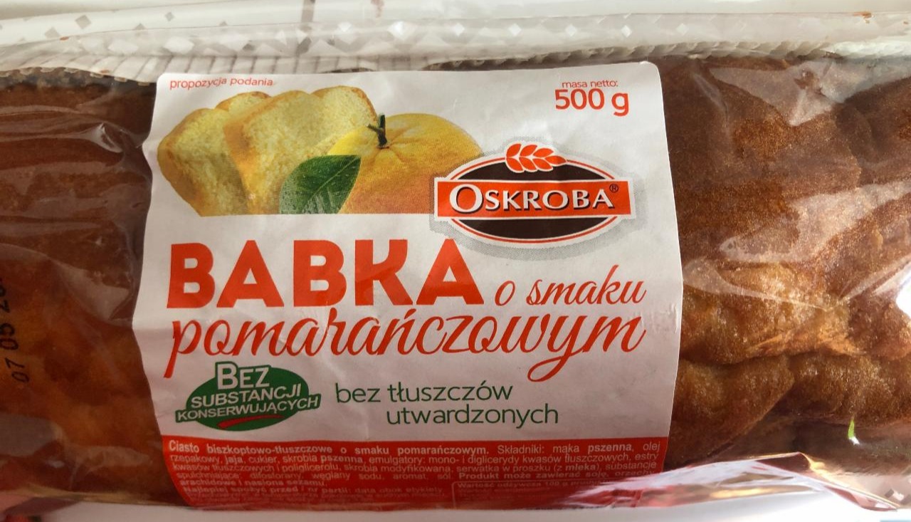 Zdjęcia - Oskroba Babka o smaku pomarańczowym 500 g