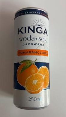 Zdjęcia - Woda + sok gazowana pomarańczowa Kinga