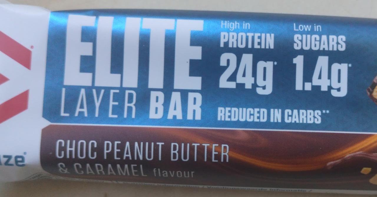 Zdjęcia - Layer bar choc peanut butter & caramel Elite