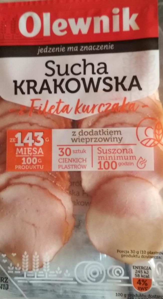Zdjęcia - Olewnik Sucha krakowska mix z fileta z kurczaka i z szynki 90 g