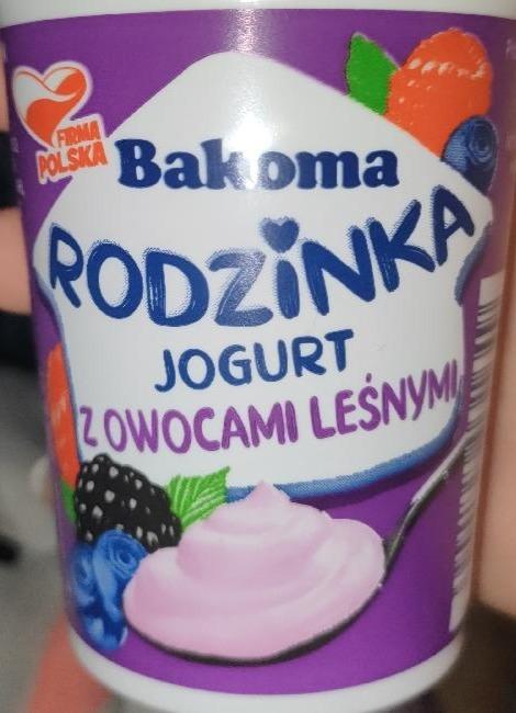 Zdjęcia - Jogurt z owocami leśnymi Bakoma