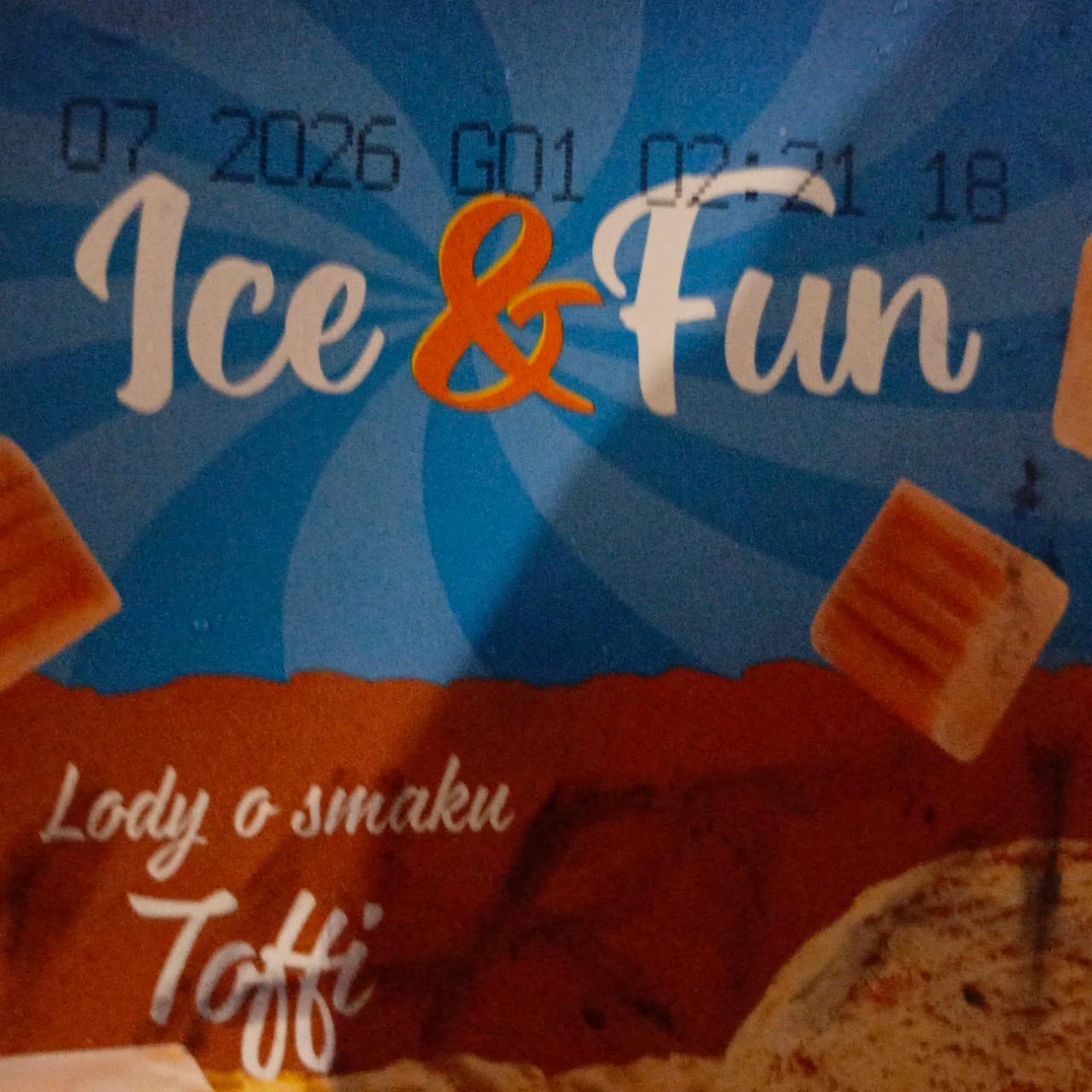 Zdjęcia - Lody o smaku toffie Ice & fun