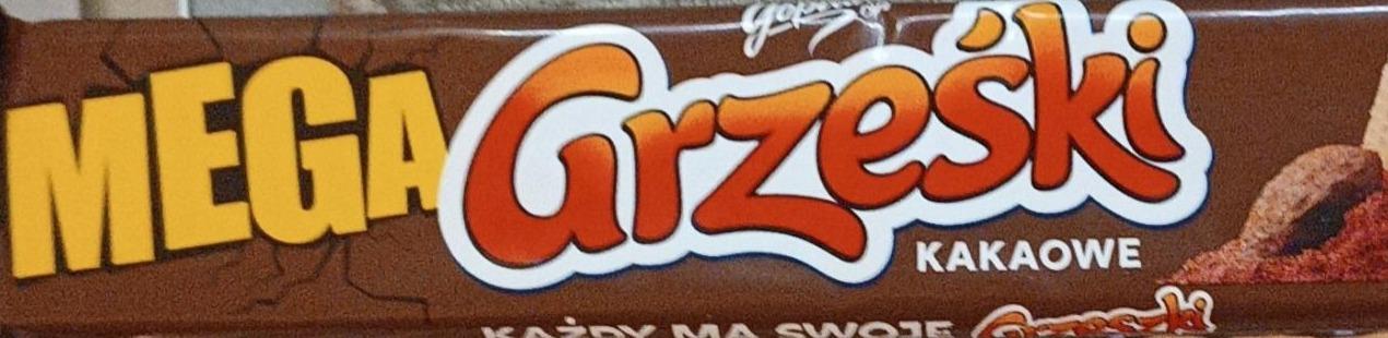 Zdjęcia - Grześki Mega Wafel przekładany kremem kakaowym 34 g