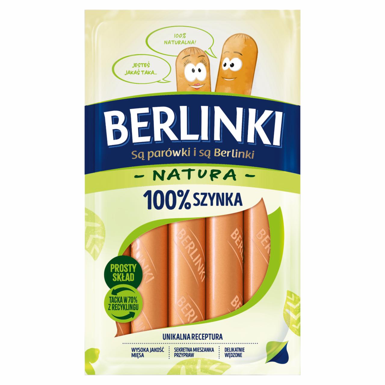 Zdjęcia - Berlinki Natura Kiełbasa 100 % szynka 185 g