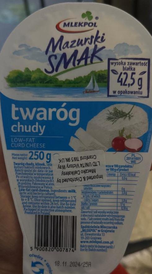 Zdjęcia - Twaróg chudy Mlekopol