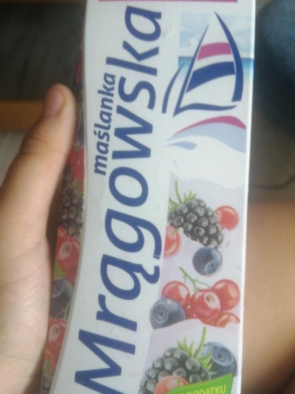 Zdjęcia - Maślanka Mrągowska forest fruits buttermilk Mlekpol