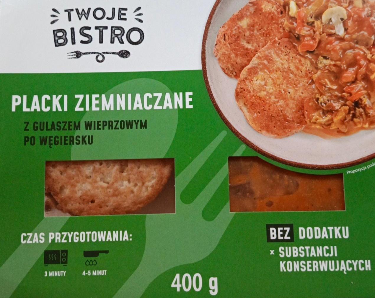 Zdjęcia - Placki ziemniaczane z gulaszem wieprzowym po węgiersku Twoje Bistro