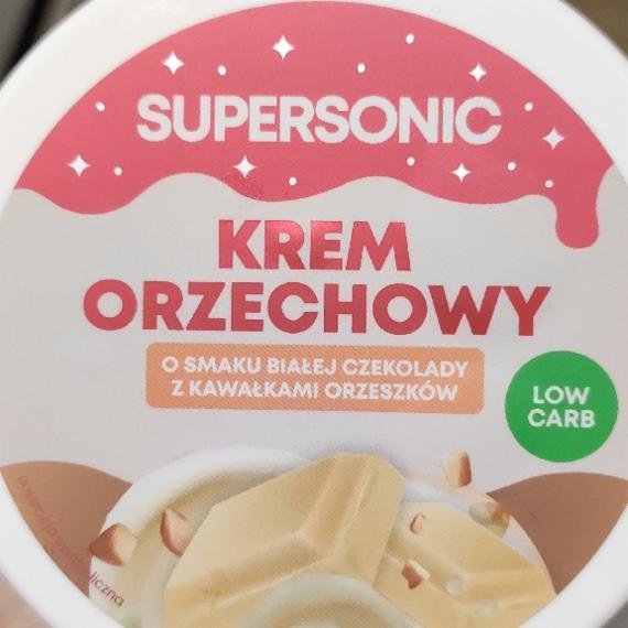 Zdjęcia - Krem orzechowy o smaku białej czekolady z kawałkami orzeszków Supersonic
