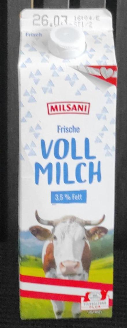 Zdjęcia - Frische vollmilch 3,5%fett Milsani