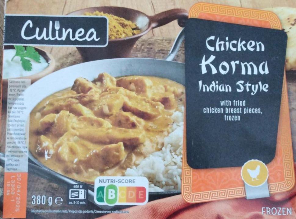 Zdjęcia - Chicken korma indian style Culinea