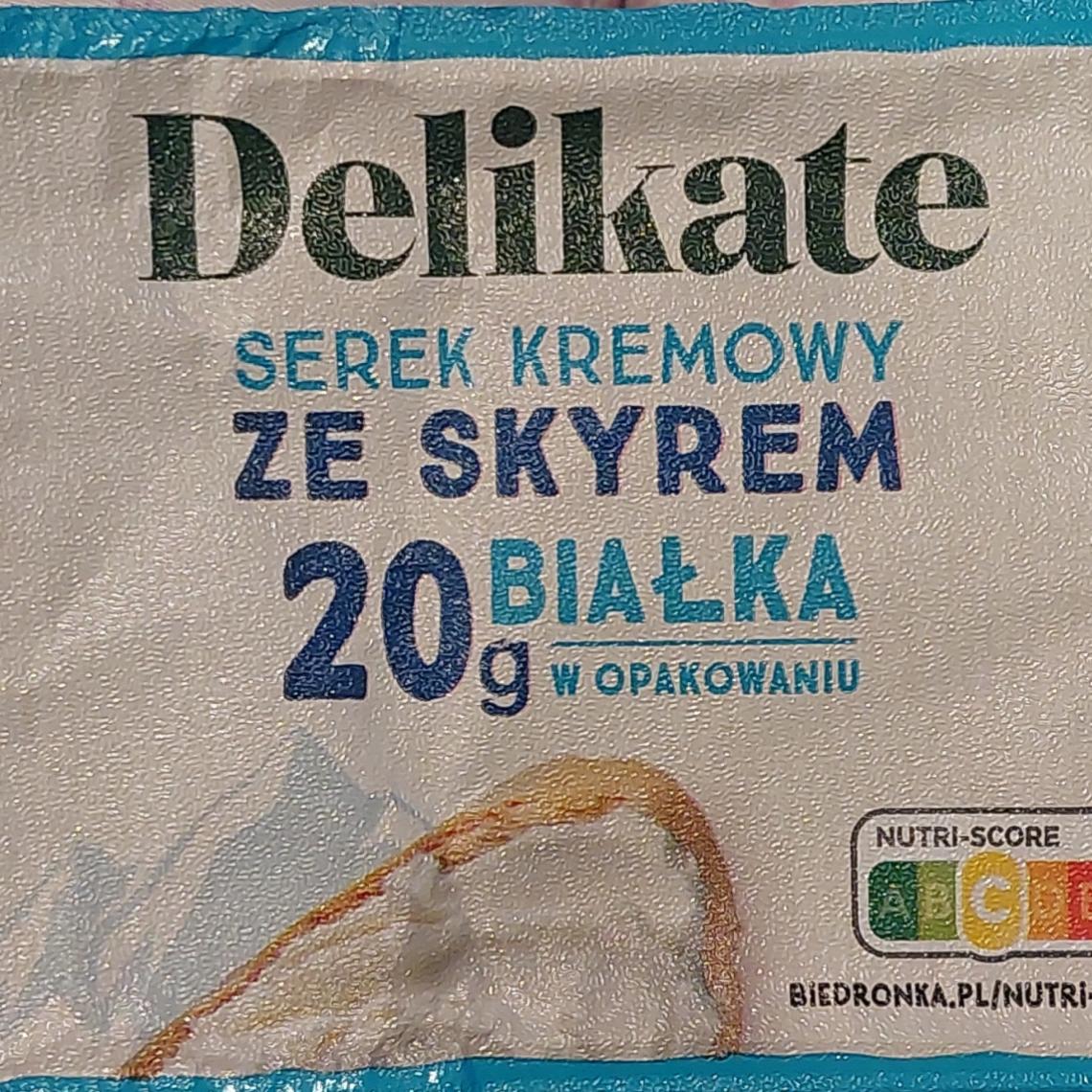 Zdjęcia - Serek kremowy ze skyrem Delikate