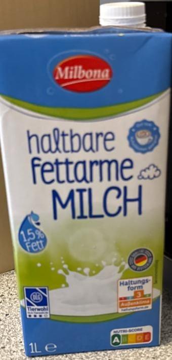 Zdjęcia - Haltbare fettarme milch 1,5% fett Milbona