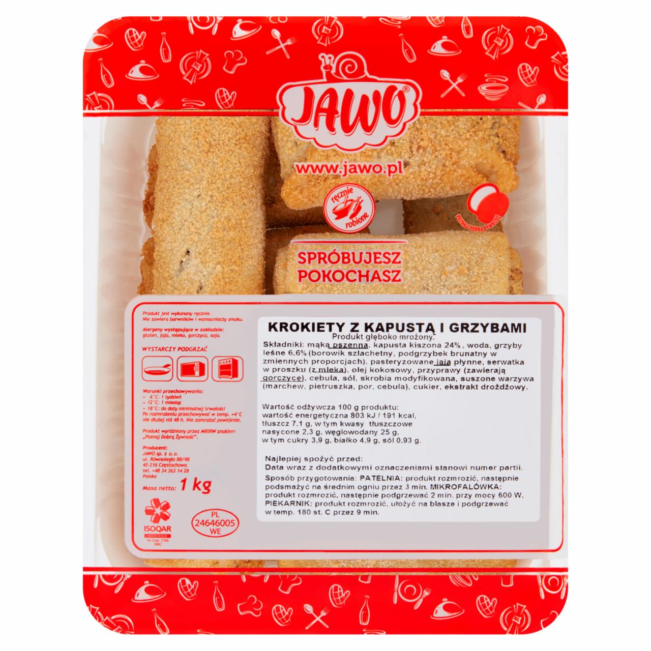 Zdjęcia - Krokiety z kapustą i grzybami 1 kg Jawo