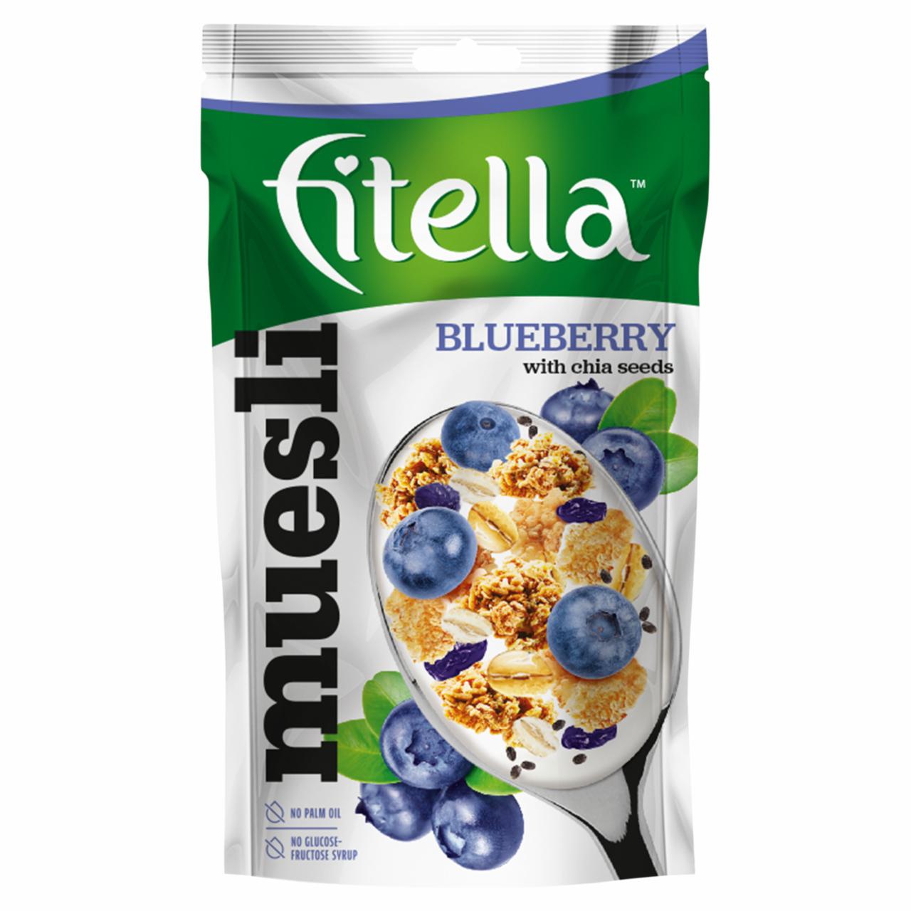 Zdjęcia - Fitella Musli chrupkie borówkowe z nasionami chia 50 g