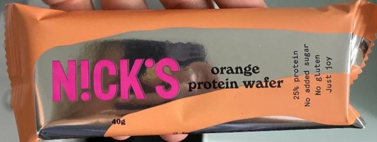 Zdjęcia - Orange protein wafer N!ck's