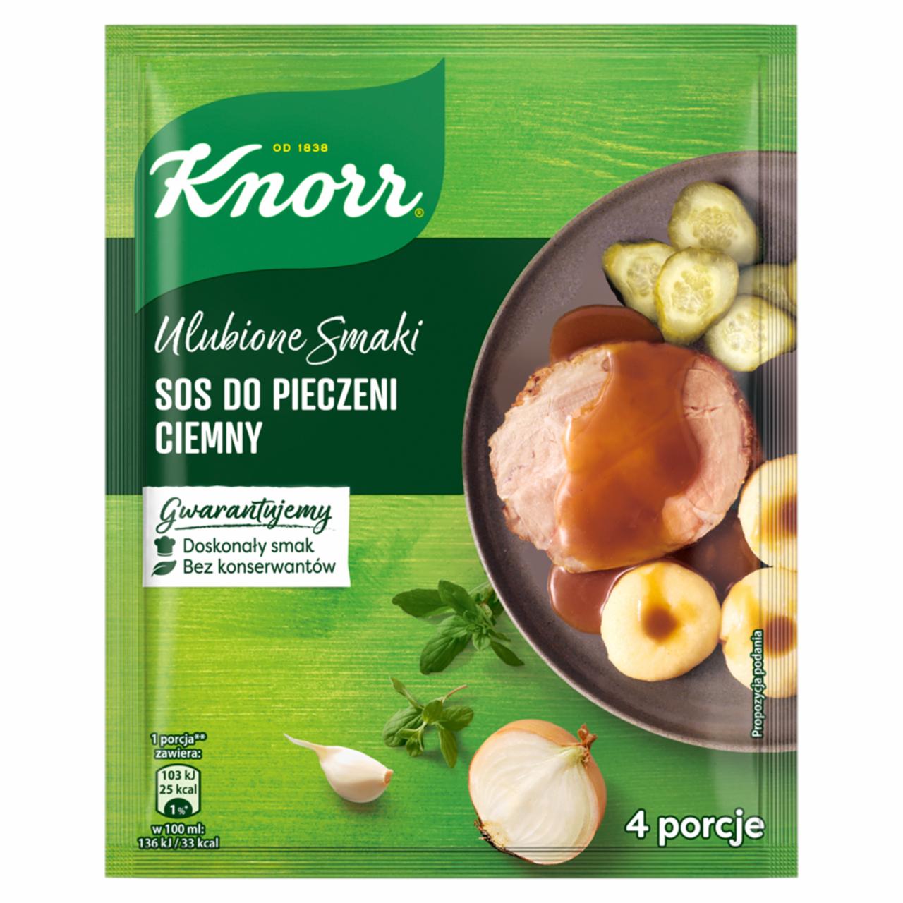 Zdjęcia - Knorr Ulubione Smaki Sos do pieczeni ciemny 29 g