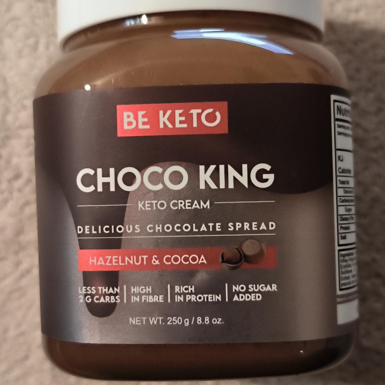 Zdjęcia - Choco king keto krem hazelnut & cocoa Be keto