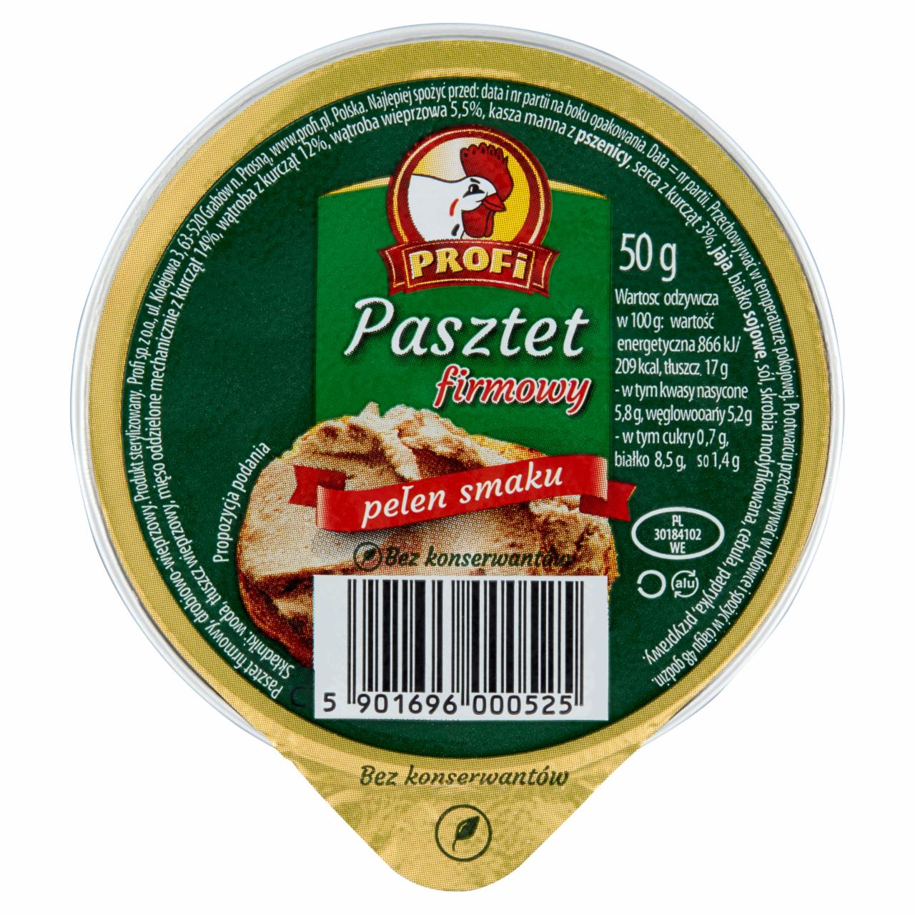 Zdjęcia - Profi Pasztet firmowy 50 g