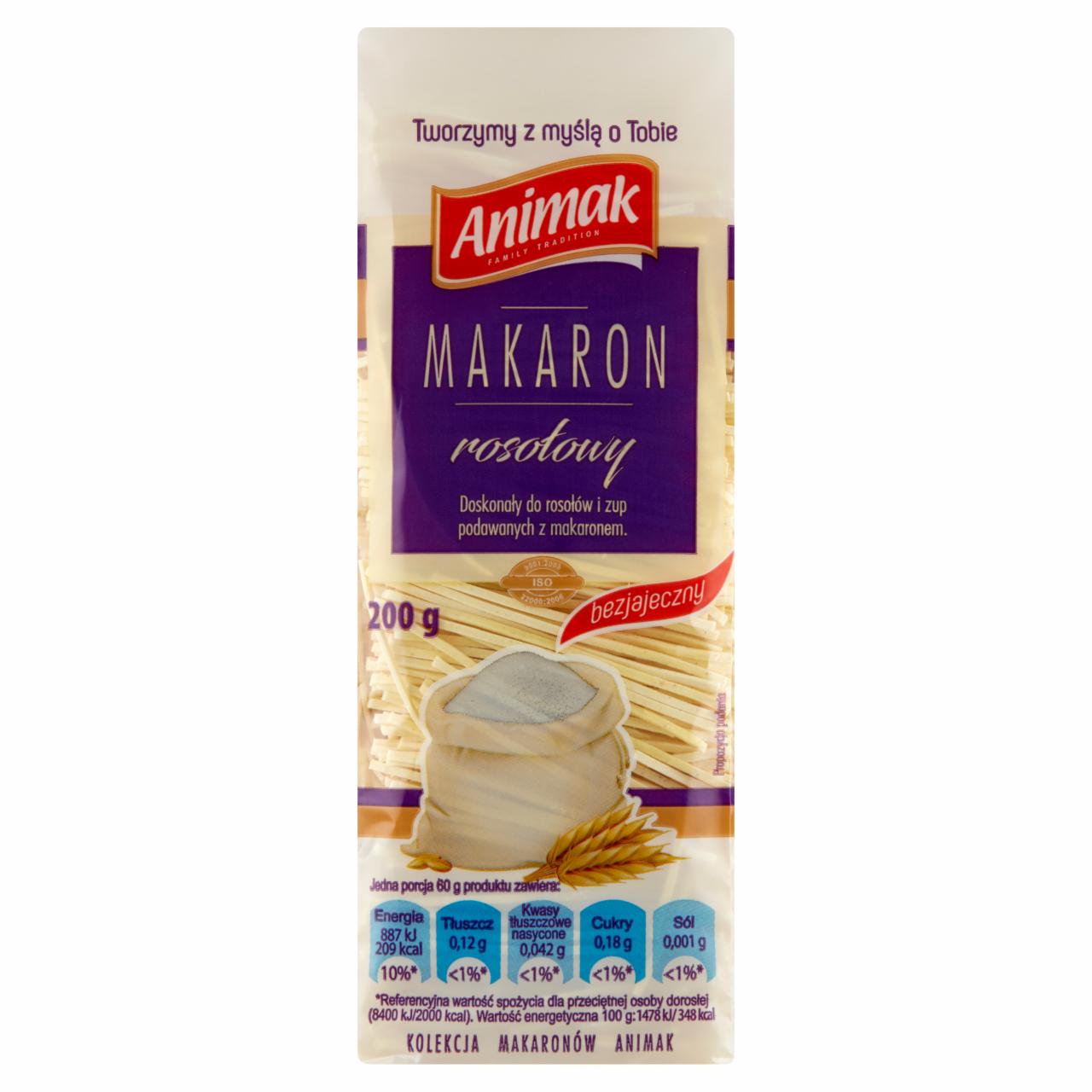 Zdjęcia - Animak Makaron rosołowy bezjajeczny 200 g