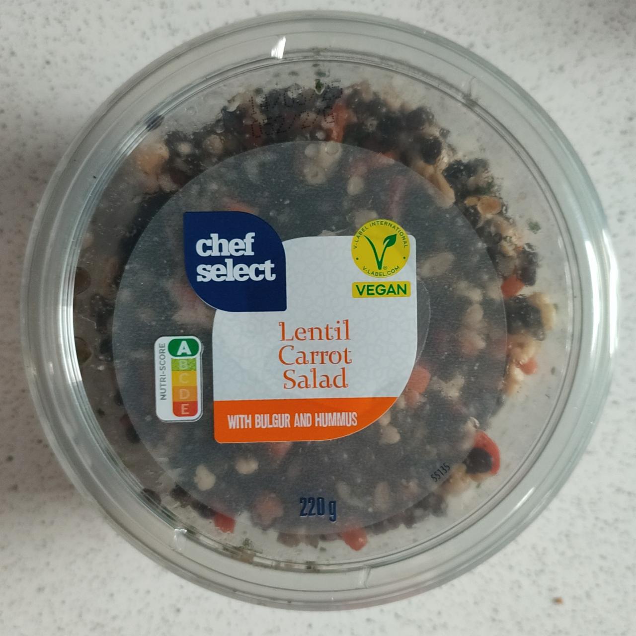 Zdjęcia - Lentil Carrot Salad with bulgur and hummus Chef Select