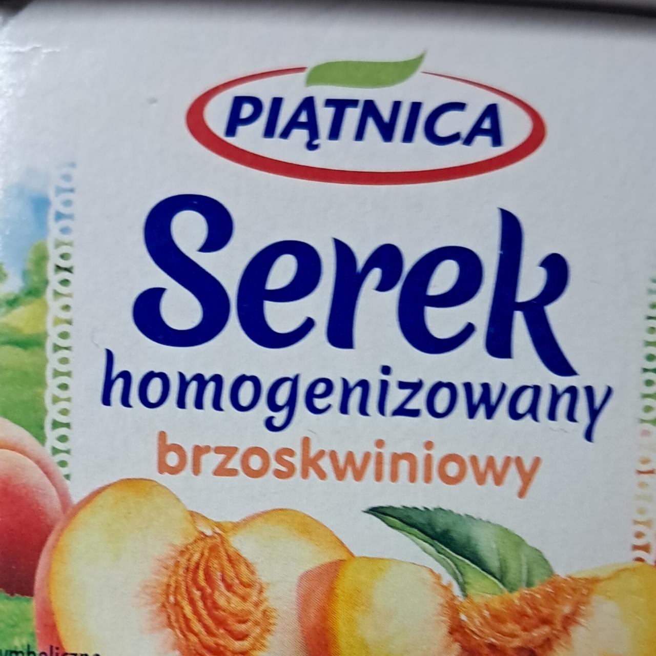 Zdjęcia - Serek homogenizowany brzoskwiniowy Piątnica