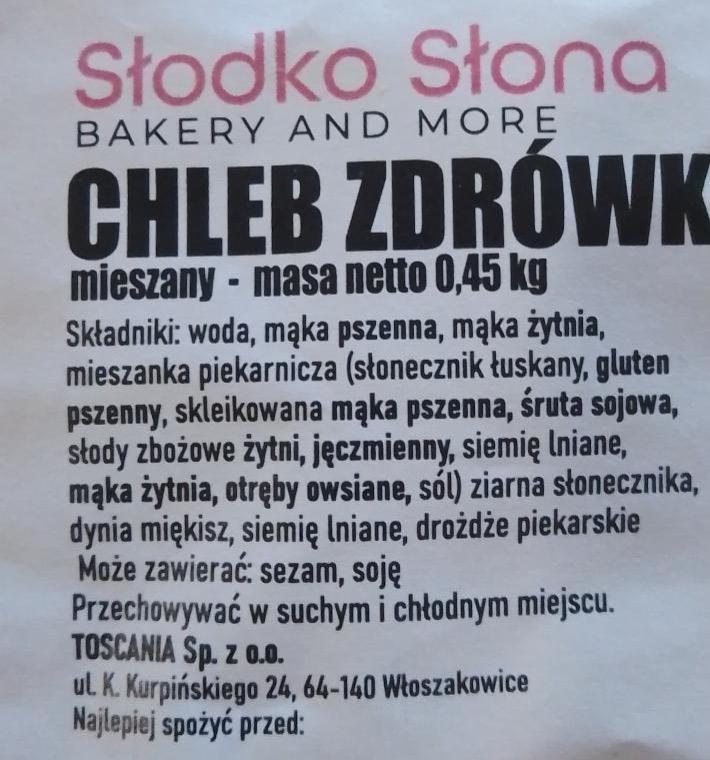 Zdjęcia - Chleb zdrówko Słodko Słona