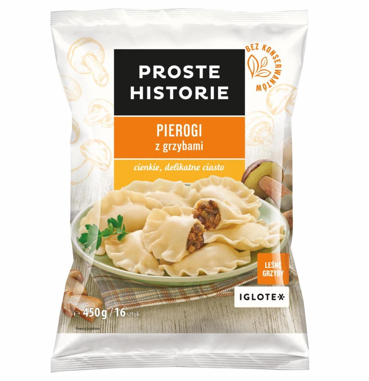 Zdjęcia - Proste Historie Pierożki z grzybami w sosie śmietanowym 450 g