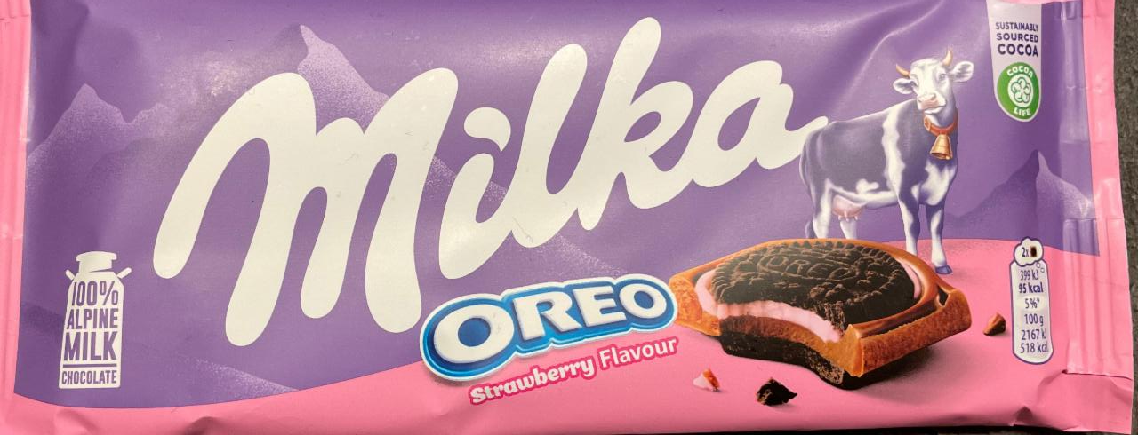 Zdjęcia - Oreo Strawberry flavour Milka