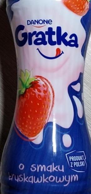 Zdjęcia - Gratka o smaku truskawowym Danone