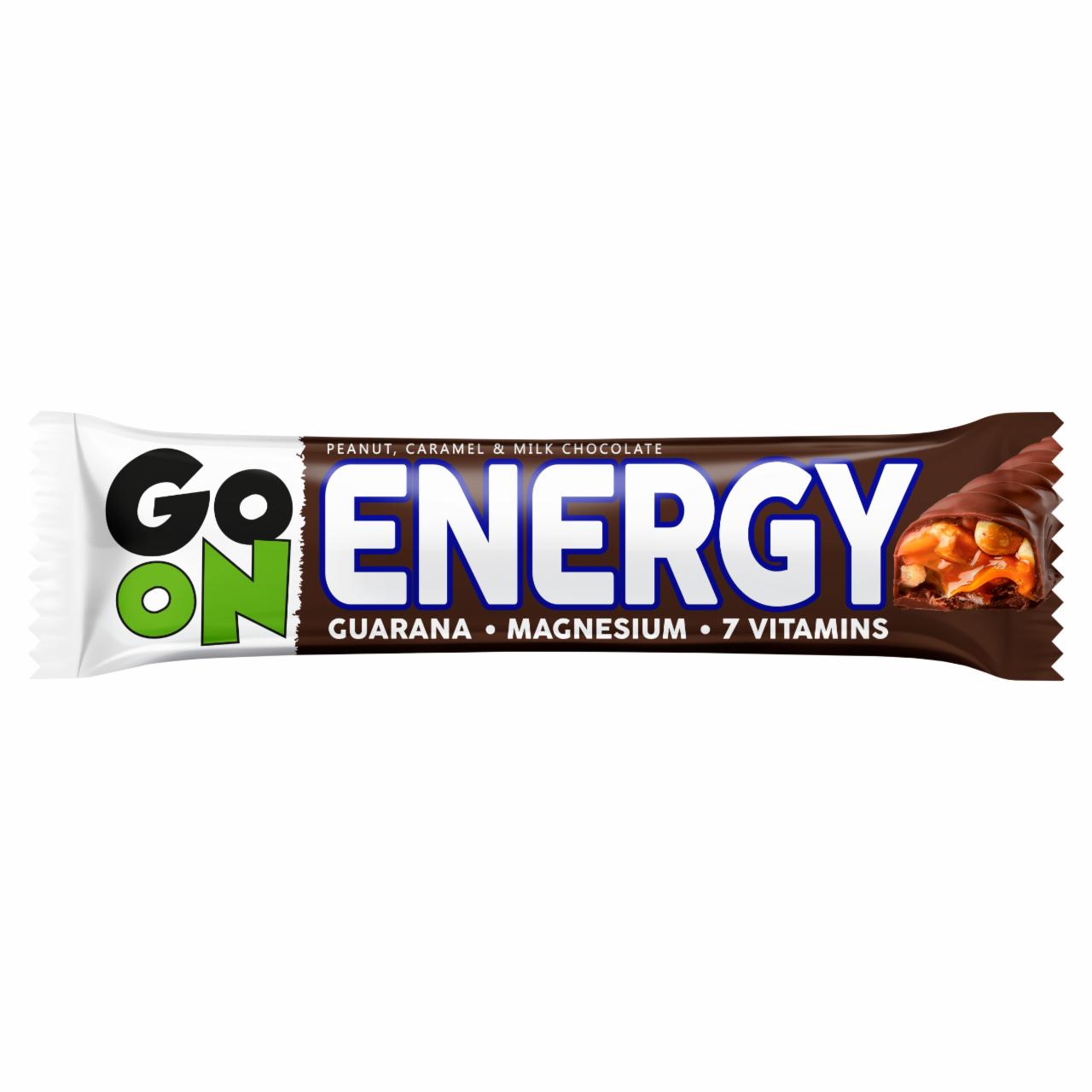 Zdjęcia - Go On Energy Baton z orzeszkami arachidowymi i karmelem oblany mleczną czekoladą 45 g