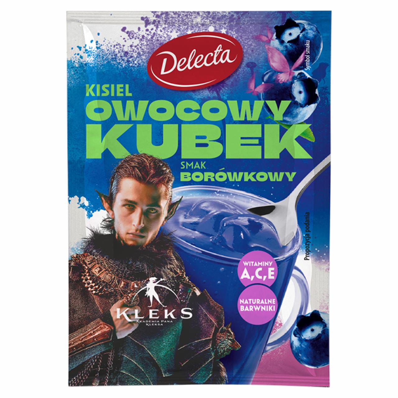 Zdjęcia - Delecta Owocowy kubek Kisiel smak borówkowy 30 g