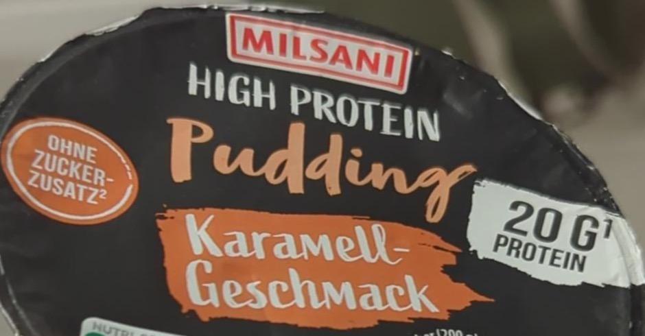 Zdjęcia - High protein pudding karamell-geschmack Milsani