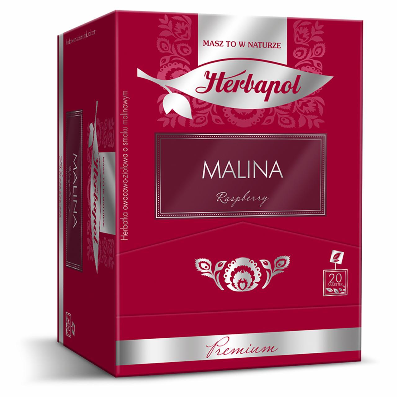 Zdjęcia - Herbapol Premium Harbatka owocowo-ziołowa malina 54 g (20 x 2,7 g)