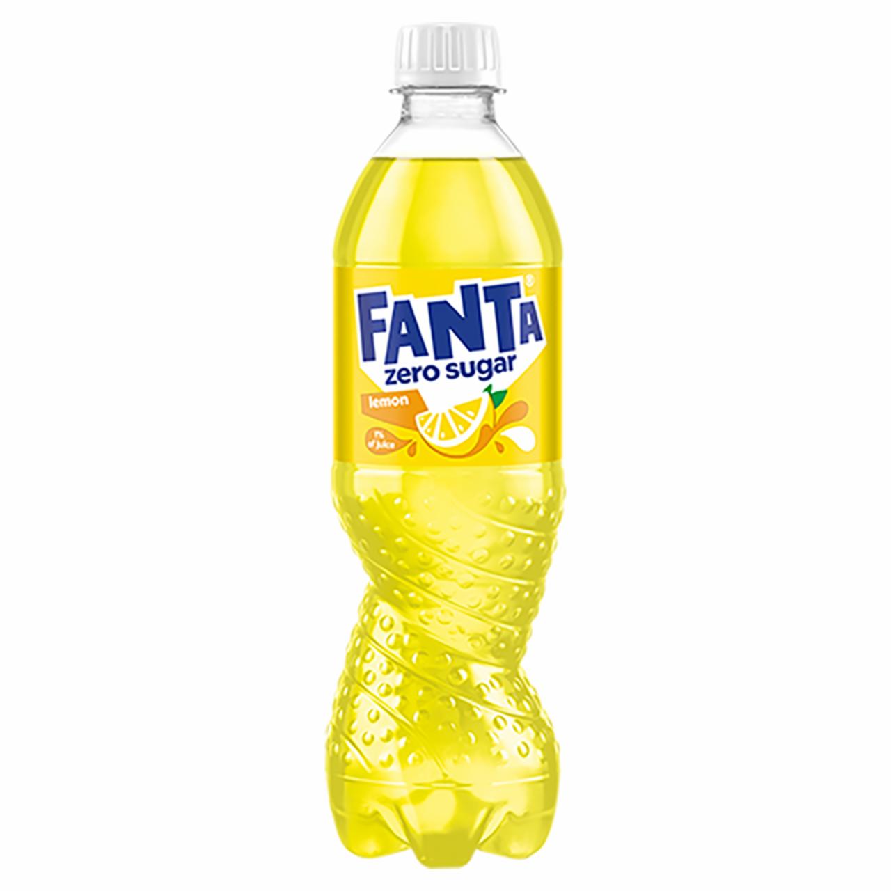 Zdjęcia - Fanta Zero Sugar Napój gazowany o smaku cytrynowym 500 ml