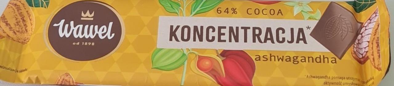 Zdjęcia - Wawel Czekolada gorzka koncentracja 20 g