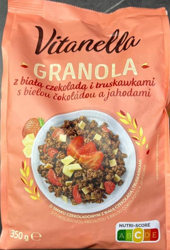Zdjęcia - Granola z białą czekoladą i truskawkami Vitanella