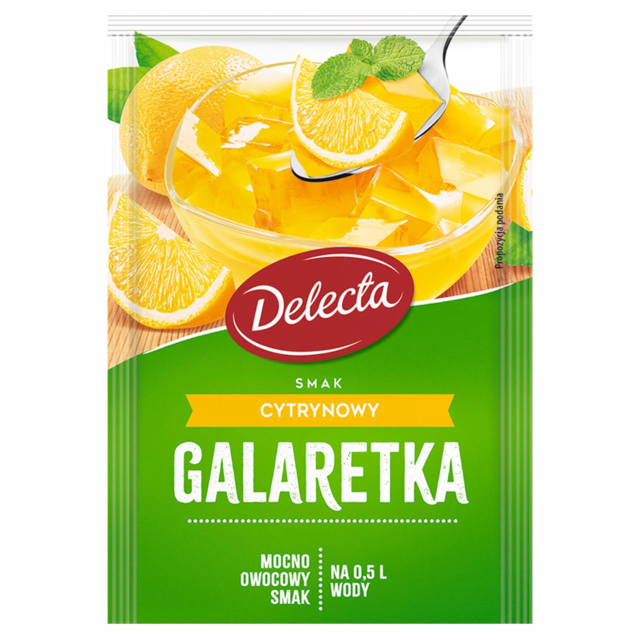 Zdjęcia - Delecta Galaretka smak cytrynowy 70 g