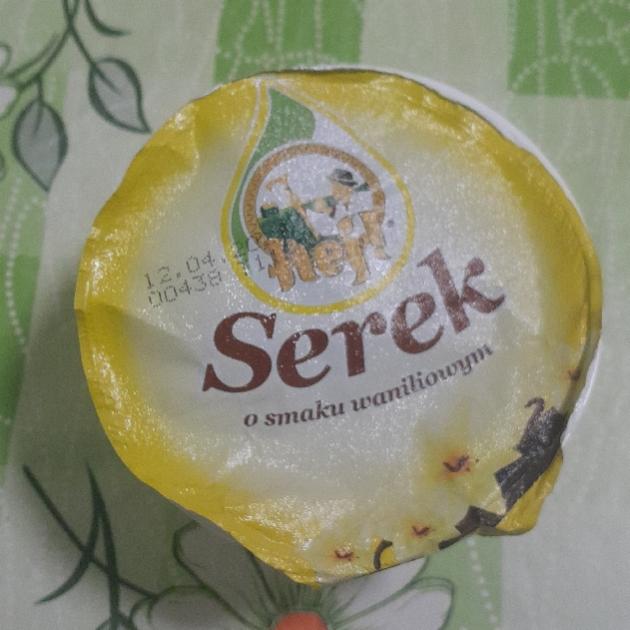 Zdjęcia - serek homogenizowany waniliowy hej